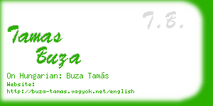tamas buza business card
