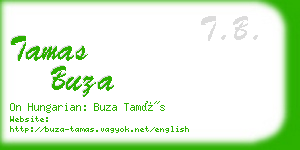 tamas buza business card